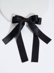 matu bantīte, melna bantīte, satīna bantīte, matu aksesuāri, eleganta bantīte, aksesuāri svinīgiem notikumiem, meitenēm un sievietēm