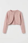 meiteņu bolero Ada rozā krāsā, Komūnijas svētku bolero, ZOYA Fashion